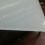 Laminated glass 3+3 matte butylated