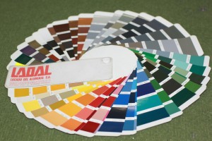 Lacquered RAL color chart