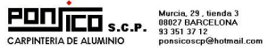Carpintería de Aluminio Ponsico