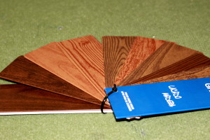 Lacquered wood sample