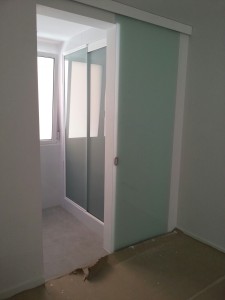 Indoor sliding door