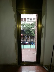 Door bronze anodized finish in Barcelona