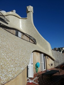 Aluminium shutters in an attic of Sant Gervasi in Barcelona