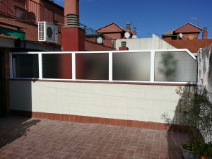 Nueva estructura de aluminio en lacado blanco