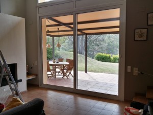 Sliding door to patio