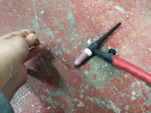TIG Torch and filler rod